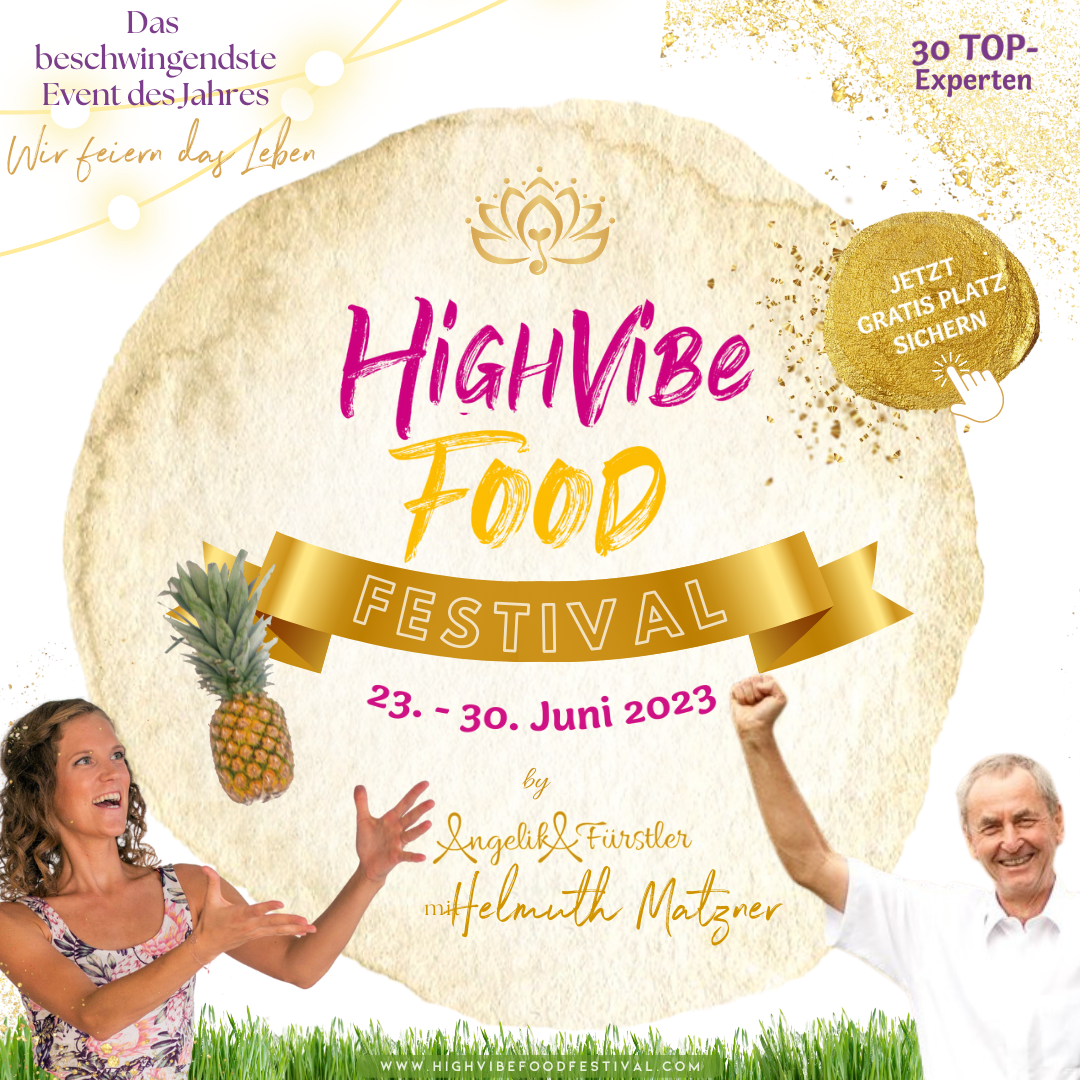 helmuthmatzner.com - Helmuth Matzner - Sprecher Online Kongress - High Vibe Food Festival 2023 - Banner